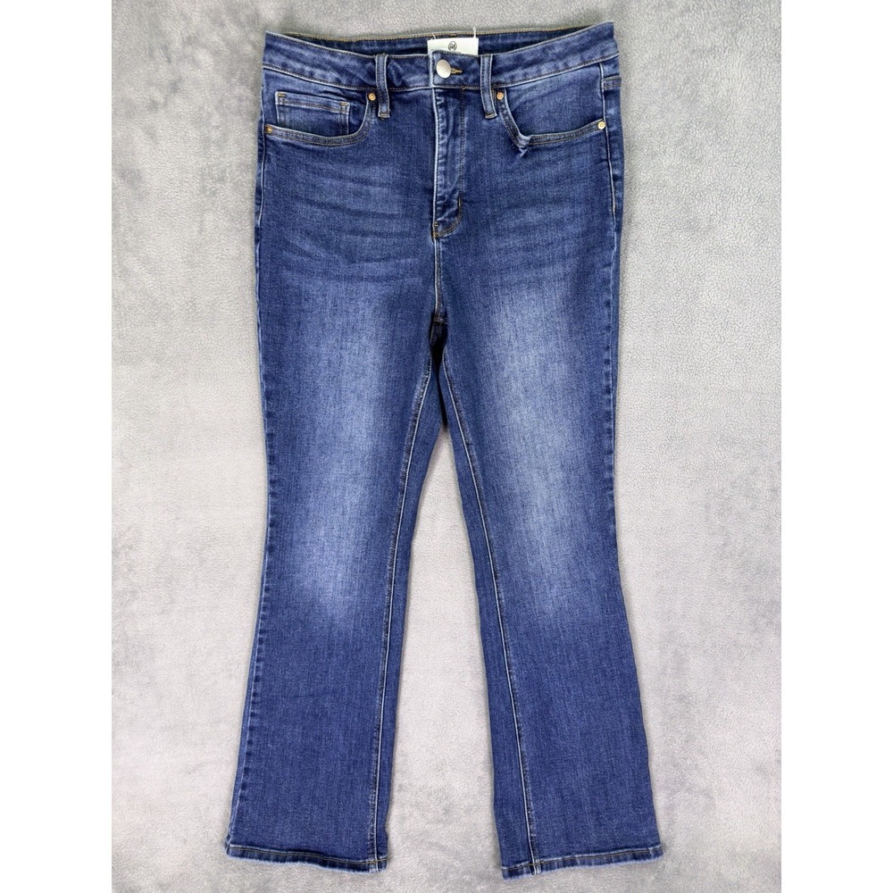 RFM Jeans Womens 13/31 Blue Medium Wash High Rise Bootcut Stretch‎ Denim